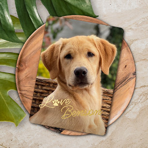 Personalisiertes Bild meines besten Freundes mit L Folien Feiertagskarte