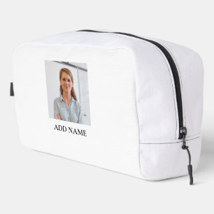 Personalisiertes Bild & Name Dopp Kit Stylisches R Waschbeutel