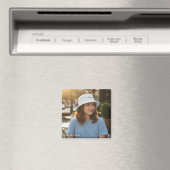 Personalisiertes Bild Quadrat Magnet Geschenkidee (In Situ (Geschirrspüler))