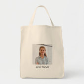 Personalisiertes Bild und Name Tragetasche (Vorne)