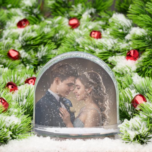 PERSONALISIERTES Bild und Text Keepake Snow Globe Schneekugeln (Weihnachten)