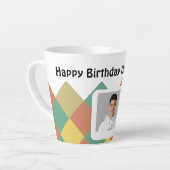 Personalisiertes Bild und Text mit Tasse (Linke Ecke)