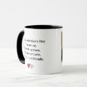 Personalisiertes Bild und Text Tasse (Vorderseite Links)