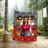 Personalisiertes Bild Volleyball Senior Abschluss Fleecedecke
