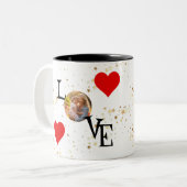 Personalisiertes Bild von Mommy und mir Liebe Zweifarbige Tasse (Vorderseite Links)