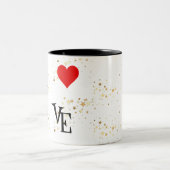 Personalisiertes Bild von Mommy und mir Liebe Zweifarbige Tasse (Mittel)