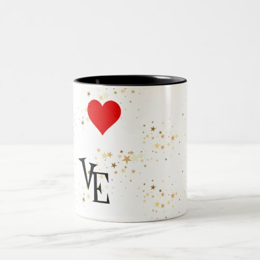 Personalisiertes Bild von Mommy und mir Liebe Zweifarbige Tasse (Mittel)