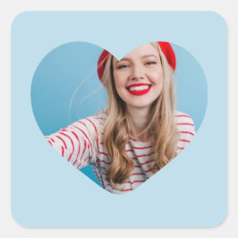 personalisiertes Bildaufkleber Quadratischer Aufkleber