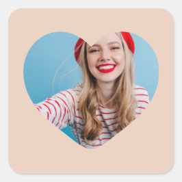 personalisiertes Bildaufkleber Quadratischer Aufkleber