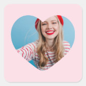personalisiertes Bildaufkleber Quadratischer Aufkleber (Vorderseite)