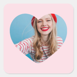 personalisiertes Bildaufkleber Quadratischer Aufkleber