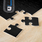 Personalisiertes Billard NAME-Queue-Regal Poolraum Puzzle (Seite)
