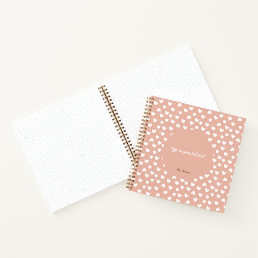 personalisiertes Bindemittel, Buchbinder, Muster b Notizblock (Innenseite)