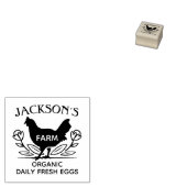 Personalisiertes Bio Ei Gummistempel (Stempel)