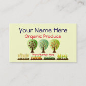 Personalisiertes Bio Landwirtschafts-Erzeugnis Visitenkarte (Vorderseite)
