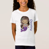 Personalisiertes Bio Mermaid Girls-Shirt T-Shirt (Vorderseite)