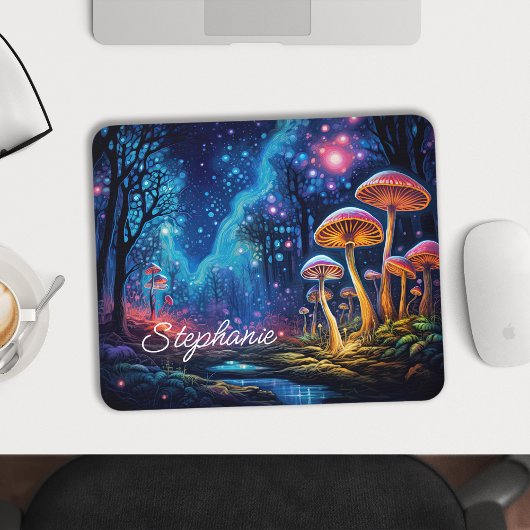 Personalisiertes Biolumineszenz-Pilz Mousepad