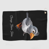 Personalisiertes Birdie Golfhandtuch (Horizontal)