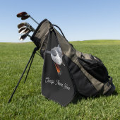 Personalisiertes Birdie Golfhandtuch (Gras)