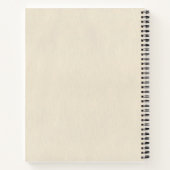 Personalisiertes Birth-Blume-Notebook Notizblock (Rückseite)