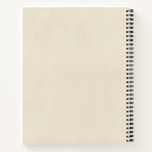 Personalisiertes Birth-Blume-Notebook Notizblock (Rückseite)