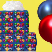 Personalisiertes Birthday Balloon Wrapping Paper Geschenkpapier