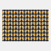 Personalisiertes Birthday Chalkboard Bierglas Geschenkpapier Set (Vorderseite 2)