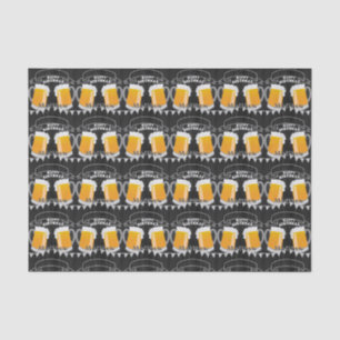 Personalisiertes Birthday Chalkboard Bierglas Seidenpapier