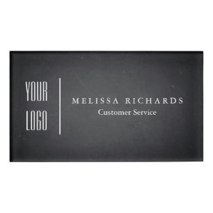 Personalisiertes Black Chalkboard Abzeichen mit kl Namenschild