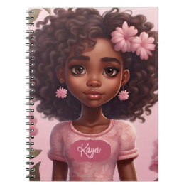 Personalisiertes Black Girl-Notebook Notizblock