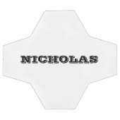 Personalisiertes Black individuelle Name-Team Fußball (Flach)