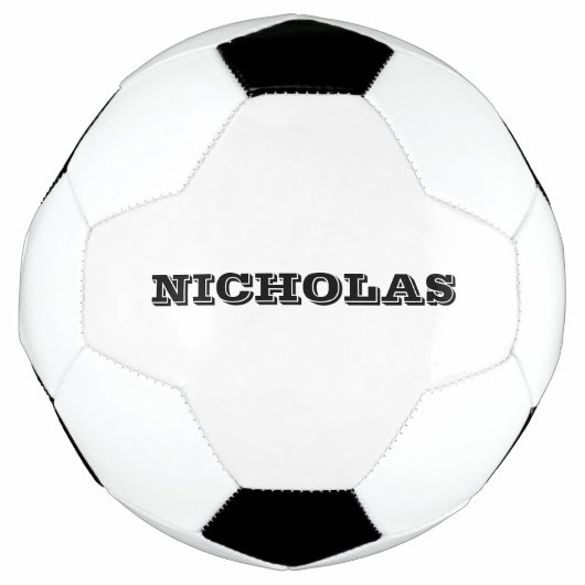 Personalisiertes Black individuelle Name-Team Fußball (Vorderseite)