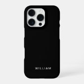Personalisiertes Black iPhone Case mit benutzerdef Hülle (Rückseite)