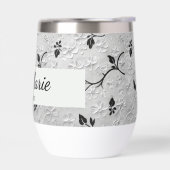 Personalisiertes Black & White Florals Bridesmaid- (Links)