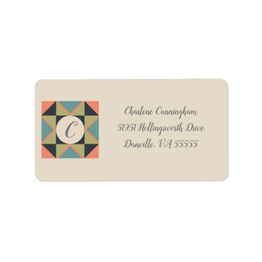 Personalisiertes Blankenstützenkennzeichen Adressaufkleber (Vorne)