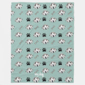 Personalisiertes Blanketdesign für Hunde Fleecedecke (Vorderseite)