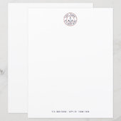 Personalisiertes Blatt für das Ankerlogo (Vorne/Hinten)