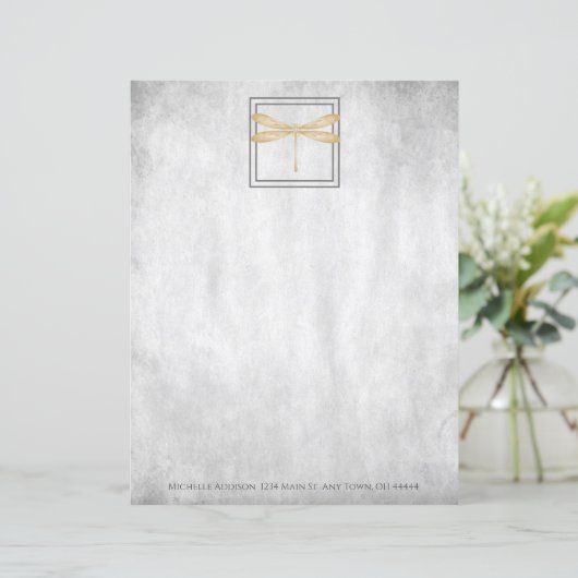 Personalisiertes Blatt für Golddrachenfliege (Stehend Vorderseite)