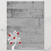 Personalisiertes Blatt für rote Herzklopfen (Vorderseite)