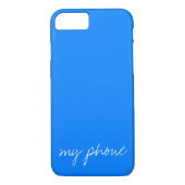 Personalisiertes Blau Case-Mate iPhone Hülle (Rückseite)