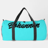 Personalisiertes Blau Duffle Bag (Rückseite)