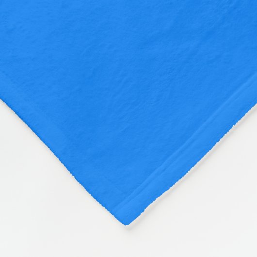 Personalisiertes Blau Fleecedecke (Ecke)