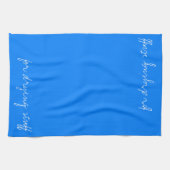 Personalisiertes Blau Geschirrtuch (Horizontal)