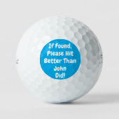 personalisiertes Blau Golfball (Vorderseite)
