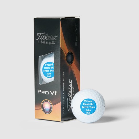 personalisiertes Blau Golfball (Verpackung)