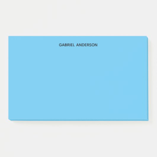 Personalisiertes Blau Post-it Klebezettel (Vorderseite)