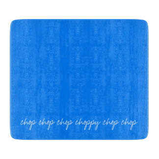 Personalisiertes Blau Schneidebrett