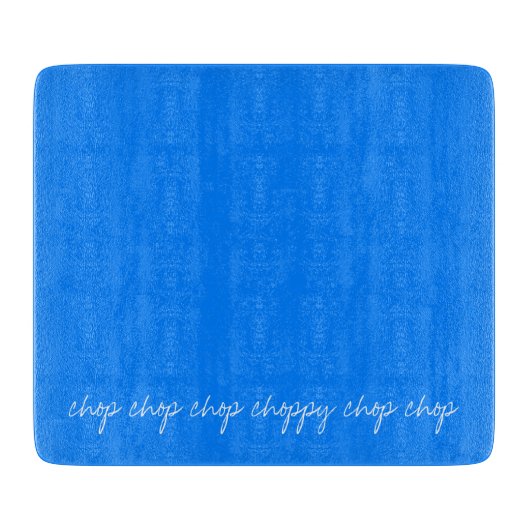 Personalisiertes Blau Schneidebrett (Vorderseite)