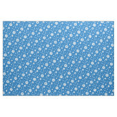Personalisiertes blau-weißes Gänseblümchen-Namen-M Stoff (Fat Quarter (45,7 x 55,9 cm))