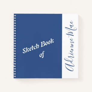 Personalisiertes Blaubuch und Weißbuch Notizblock